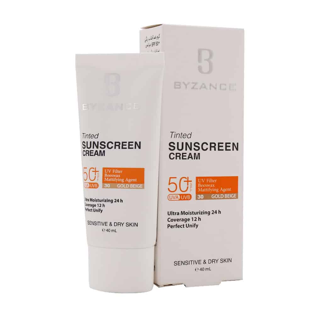 کرم ضد آفتاب-23 +SPF50 بیزانس مناسب پوس کرم ضد آفتاب +SPF50 بیزانس مناسب پوست خشک و حساس 40 میلی لیتر - Image 1